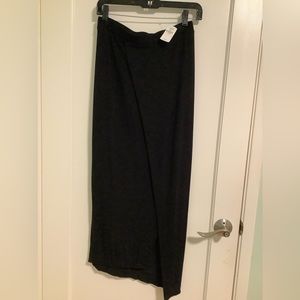 NWT Majestic Filatures black Assymetrical skirt